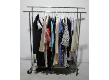 Rack O-assorted Lot Of Dresses And Tops