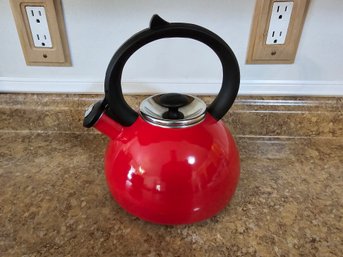 Copco Red Enamel Teapot