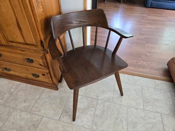 Solid Walnut Armchair In The Manner Of George Nakashima