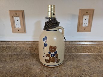 Olde Cape Cod Stoneware Vintage Teddy Bear Lamp