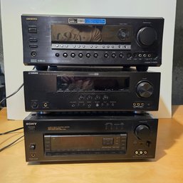 Stereo Receiver Lot - Onkyo, Sony, Yamaha