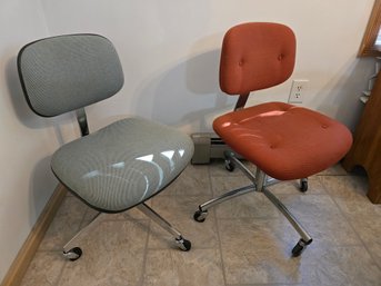 Rare Vintage Steelcase MCM Computer Chairs, 1970s 80s