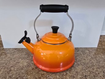 Le Crueset Enamel 1.7 QT Enamel On Steel Kettle - Used