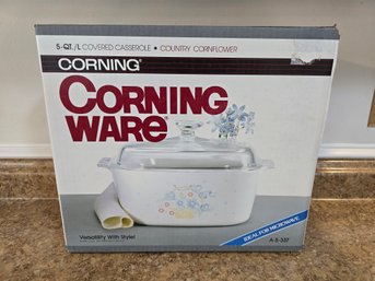 Corning Ware Country Cornflower 5-qt Covered Casserole Dish - Sealed In Box