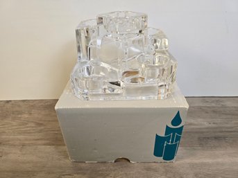 Partylite Crystal Castle Tealight Candle Holder Tower