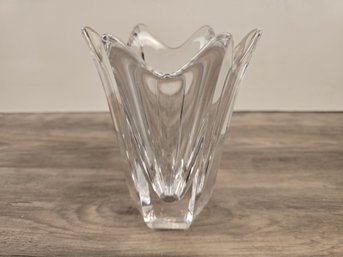 Orrefors Fluted Crystal Vase - Small 7'