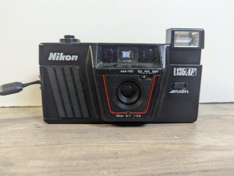 For Parts - Nikon L135 AF Point And Shoot 35mm Film Camera