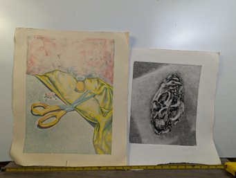 2 Lithographs By Unkown Artists