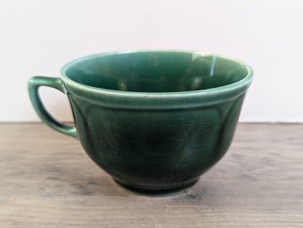 Mount St Clements Green Petalware Teacup 1930s