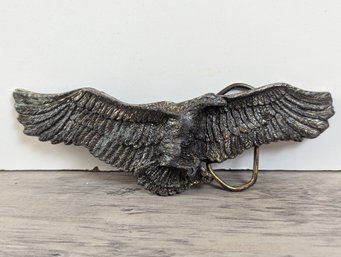 American Chicago Pewter Bald Eagle Belt Buckle Used/worn