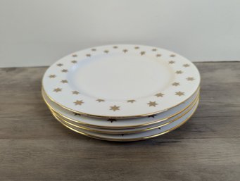 American Atelier 8' Plate Set Of 4 Party Time  Fine China 6603 11/92 Used