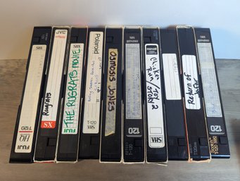 10 Prerecorded VHS Tapes Untested - Rugrats, Toy Story, Gremlins, Etc. Potential Lost Media  Commercials