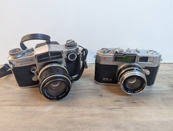 Petri 1.9 Color Corrected Super 35mm Film Camera And Miranda Sensorex 35mm Film Cameras - For Repair