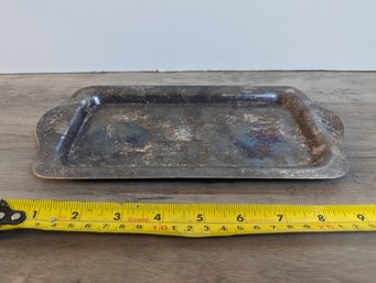 Sheffield Silver Co Rectangular Serving Plate - Tarnished