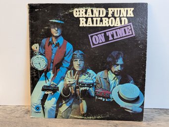 Grand Funk Railroad - On Time Vinyl Record LP VG Record - G Cover