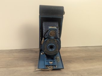 Rare Antique Kodak Rainbow Hawkeye Eastman Kodak Model 8 1930s - Blue - Read Description