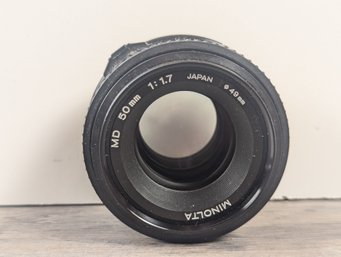 Minolta MD 50mm Lens 1:1.7  Good Clean Condition