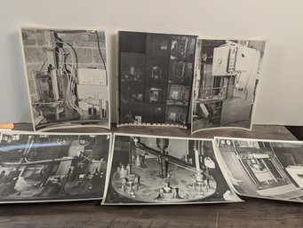 6 Photographs Of A Factory And Factory Equipment  Contact Sheet 8x10 Film Photography Black And White