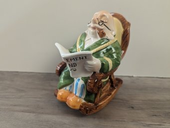 Lefton Santa Claus Coin Bank 'retirement Fund' Ceramic