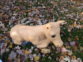 General Foam Blow Mold Cow MISSING EAR For Nativity