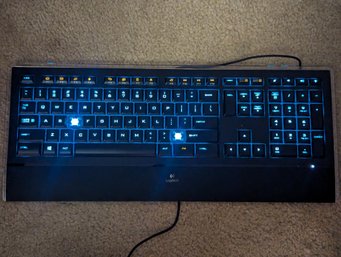 Logitech K740 Illuminated Wired Keyboard - Used Missing A Few Keys