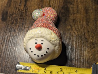 Snowman Ornament - Cute Ceramic