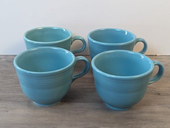 4 Fiestaware Teacups - Fiesta