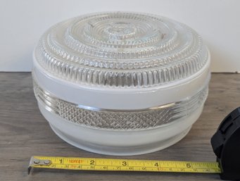 MCM Glass Ceiling Dome Light Cover - Used