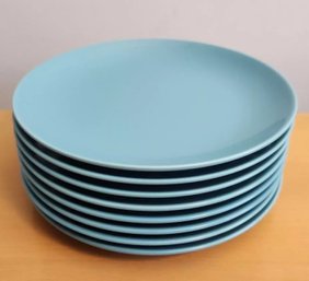 IKEA Turqoise Blue 8 1/4' Salad Plates #18691