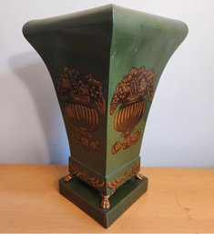 Antique (Tole?) Planter, Tall 16'