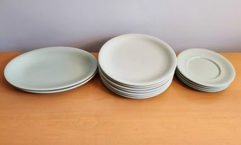 Syracuse China Jade Mint Light Green Dinner Plates, Salad Plates, Platters