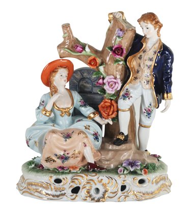 Courtship Porcelain Figurine