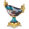Cherub Porcelain And Bronze Fruit Bowl