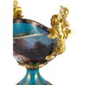 Cherub Porcelain And Bronze Fruit Bowl
