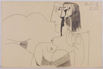 Pablo Picasso, Attributed: Cubist Woman