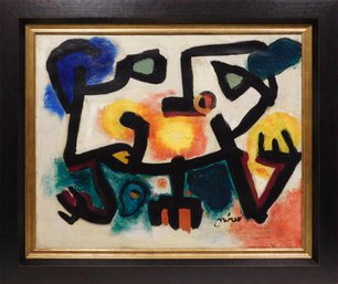 Joan Miro, Manner Of: Abstract Composition