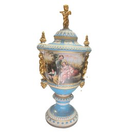 Porcelain Lady Handle Urn