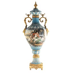 Detailed Ornate Porcelain Urn