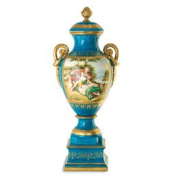 Teal Courtship Vase