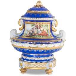 Gorgeous Hand Painted Porcelain Jar