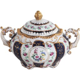 Rococo Elegance Unveiled: Hand-Painted Porcelain Jar