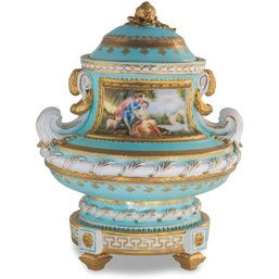 Gorgeous Hand Painted Porcelain Jar