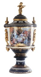 Porcelain Lady Handle Hand-painted Mythological Urn
