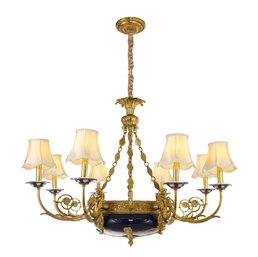 Louis XVI Style Porcelain Bowl Chandelier