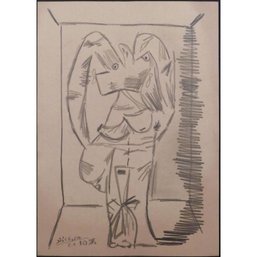 Pablo Picasso, Manner Of/ Attributed: Abstract Figure
