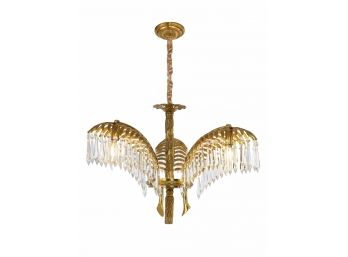 Art Deco Style Palm Branch Chandelier