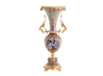 Gold Porcelain Vase