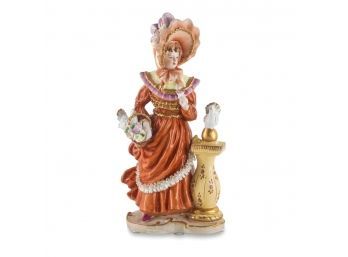 Beauty In Detail: Occidental Lady Porcelain Figurine In Classical Style