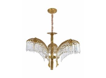 Art Deco Style Palm Branch Chandelier