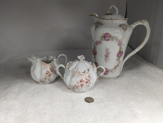 Floral Porcelain Tea Set